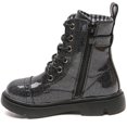 thumbnail image 5 of DADAWEN Boy Combat Boots Girl Glittering Ankle Boots Waterproof Black 11.5 Little Kid, 5 of 5