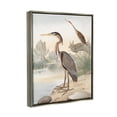 thumbnail image 3 of Stupell Industries Wild Heron Birds Perched Scenic Grassy Creek Painting Luster Gray Floating Framed Canvas Print Wall Art, Design by Piddix, 3 of 5