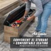 thumbnail image 5 of Atomic Hampton 3-in-1 Tan Combo Table - Billiards, Ping Pong, and Dining Table All-In-One - Instant Transformation - Premium Black Felt - XL Bench Storage for All Accessories, 5 of 7