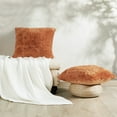 thumbnail image 4 of Home Soft Things Shaggy Throw & Pillow Cover 3 Piece Combo - Burnt Orange - 60" x 80"/20" x 20", 4 of 9