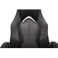 thumbnail image 2 of OFM Essentials Collection High-Back Racing Style Bonded Leather Gaming Chair, in Gray (ESS-3086-GRY), 2 of 13