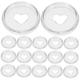 thumbnail image 4 of LEEYNEER Discbound Discs for Planner Transparent ABS Material 30pcs Round Binder Discs 1.18 Inches, 4 of 8