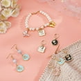 thumbnail image 4 of 24 Pcs Rose Stitch Markers, Flat Round/Square Enamel Alloy Crochet Stitch Marker Charms 304 Stainless Steel Clasp Locking Stitch Marker for Knitting Weaving Sewing Jewelry Making, 4 of 6