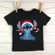 thumbnail image 3 of Camiseta de algodón para niños, camiseta de dibujos animados de Disney Lilo Stitch, camiseta de manga linda de Stitch, camiseta gráfica Y2k, camisetas para niñas y niños, 3 of 5