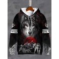 thumbnail image 3 of Sudadera con capucha para hombre, estampado 3D, sudadera Battle Wolf, ropa deportiva con cordón, camisetas de manga larga, jersey de calle, ropa para hombre, 3 of 5