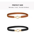 thumbnail image 2 of ORUYROP Ceinture Fine pour Femmes pour Robes Rétro Extensible Ceinture de Taille pour Dames Grande Taille, 2 of 5