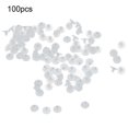 thumbnail image 1 of Farfi - 100 piezas de tapones de silicona transparentes para pendientes, tuercas de seguridad, 1 of 5