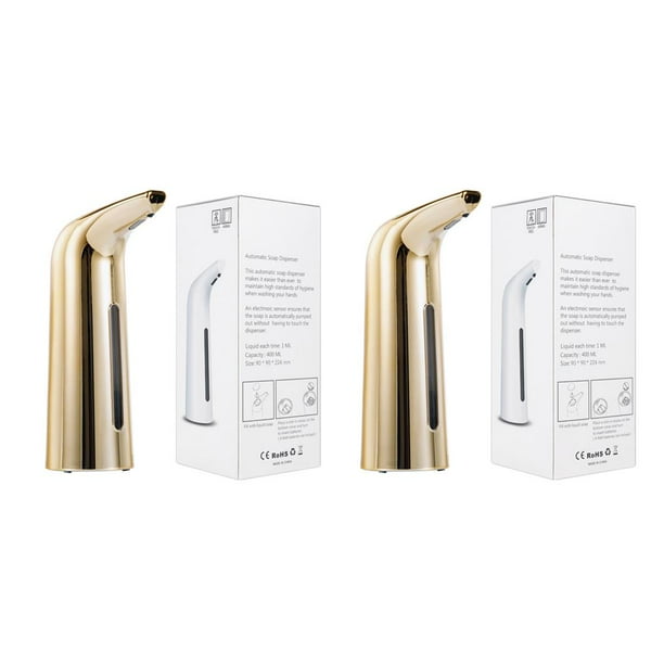 Dispensador Automático Bewildely 400ml Sensor IR Inteligente Oro 2piezas