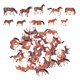 thumbnail image 1 of de acción de sólidos colección de plástico de 60 X 1:87 HO (caballo) para , modelo de juguetes guración de simulación Yotijar Figura de caballo pintada HO, 1 of 10