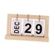 thumbnail image 4 of Calendario de escritorio de madera perpetuo, decoración del hogar, vintage, decoración de escritorio. Color madera claro, 4 of 9
