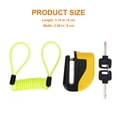 thumbnail image 4 of MasteelfCA 1 Set of Durable Bicycles Lock Bike Alarm Lock Bike Alarm Lock Security Alarm Lock (Yellow), 4 of 8