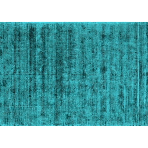 Ahgly Company Indoor Rectangle Abstract Light Blue Contemporary Area Rugs, 8' x 12'