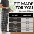 thumbnail image 5 of #followme Microfleece Mens Buffalo Plaid Pajama Pants with Pockets (Buffalo Plaid - Orange Black, Small), 5 of 7