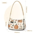 thumbnail image 3 of FORMRS Womens Shoulder Bag with Chain Strap Clutch Purse Cute Tote Handbag, Beige Fall Leaves, 3 of 7