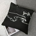 thumbnail image 7 of Fist Kitten Bump Lover Pet Owner Silhouette Cute Cat Throw Pillow, 7 of 7