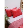 thumbnail image 5 of HandloomBazzar Ultra-Luxe Velvet Duvet Cover, Boho Bedding UO Comforter Donna Cover, 3 Pcs Set Pink Color Duvet Set, Velvet Bedding Set, Over Size 114" x 118" Inches, 5 of 6
