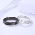thumbnail image 5 of 2Pcs Love Heart Ecg Couple Open Rings for Women Men Lover Couple Engagement Gift, 5 of 8