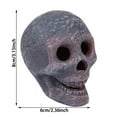 thumbnail image 3 of Fireproof Ceramic Skull Fire Pit Log Reusable Halloween Decoration for Indoor Outdoor Fireplaces Bonfire Campfire Props and Fireplace Accessories with Realistic Skull Design, 3 of 9