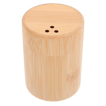 Miangastore Toothpick Holder Bamboo Toothpick Jar Column Toothpicks Dispenser Toothpick Storage Box
