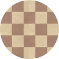 thumbnail image 1 of Ahgly Tapis Rond Lavable en Machine Intérieur Transitionnel Cuivre Rouge Rose, 3 Pieds Rond, 1 of 7