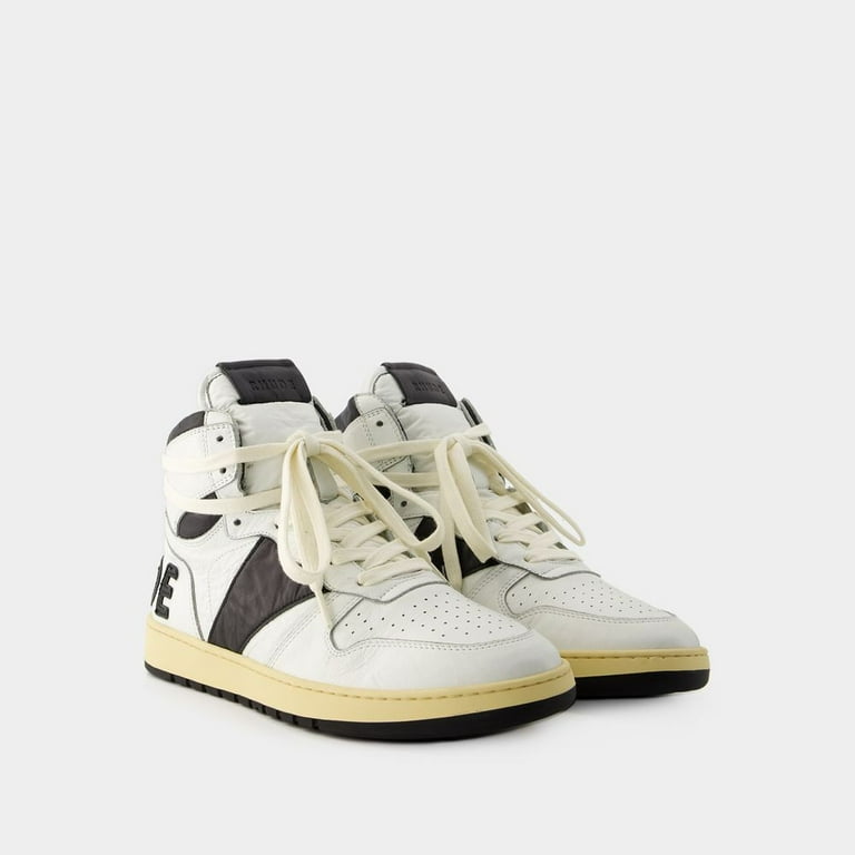 スニーカー RHUDE 'Rhecess Hi' sneakers Rhude Rhecess Hi Sneakers - Leather - Black/White White