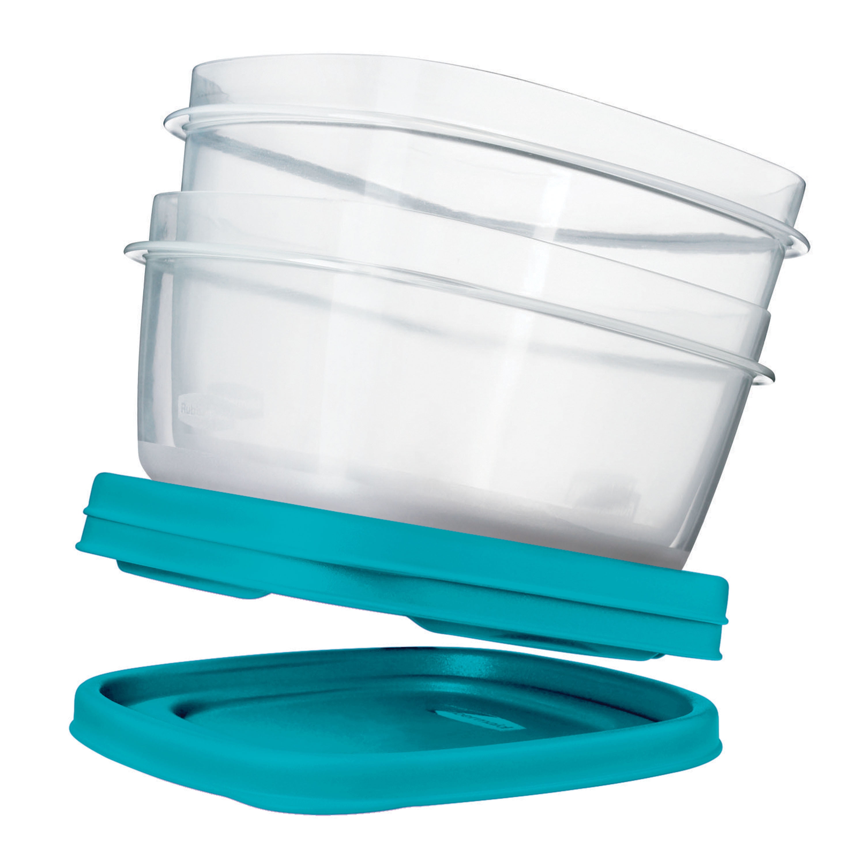  Rubbermaid 38-Piece Food Storage Containers with Snap Bases for  Easy Organization and Lids for Lunch, Meal Prep, and Leftovers, Dishwasher  Safe, Clear/Blue: Home & Kitchen