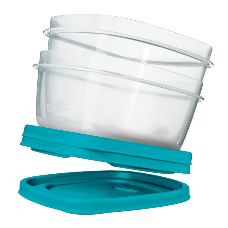 Rubbermaid Easy Find Vented Lids Food Storage Containers, 38-Piece Set, Teal