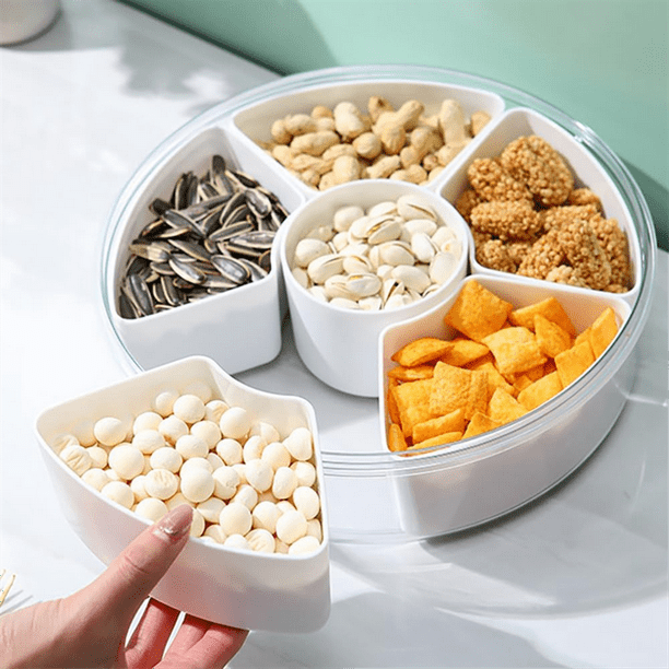 Lot de 4 plateaux réutilisables en mélamine « What Is It? » - 14 cm