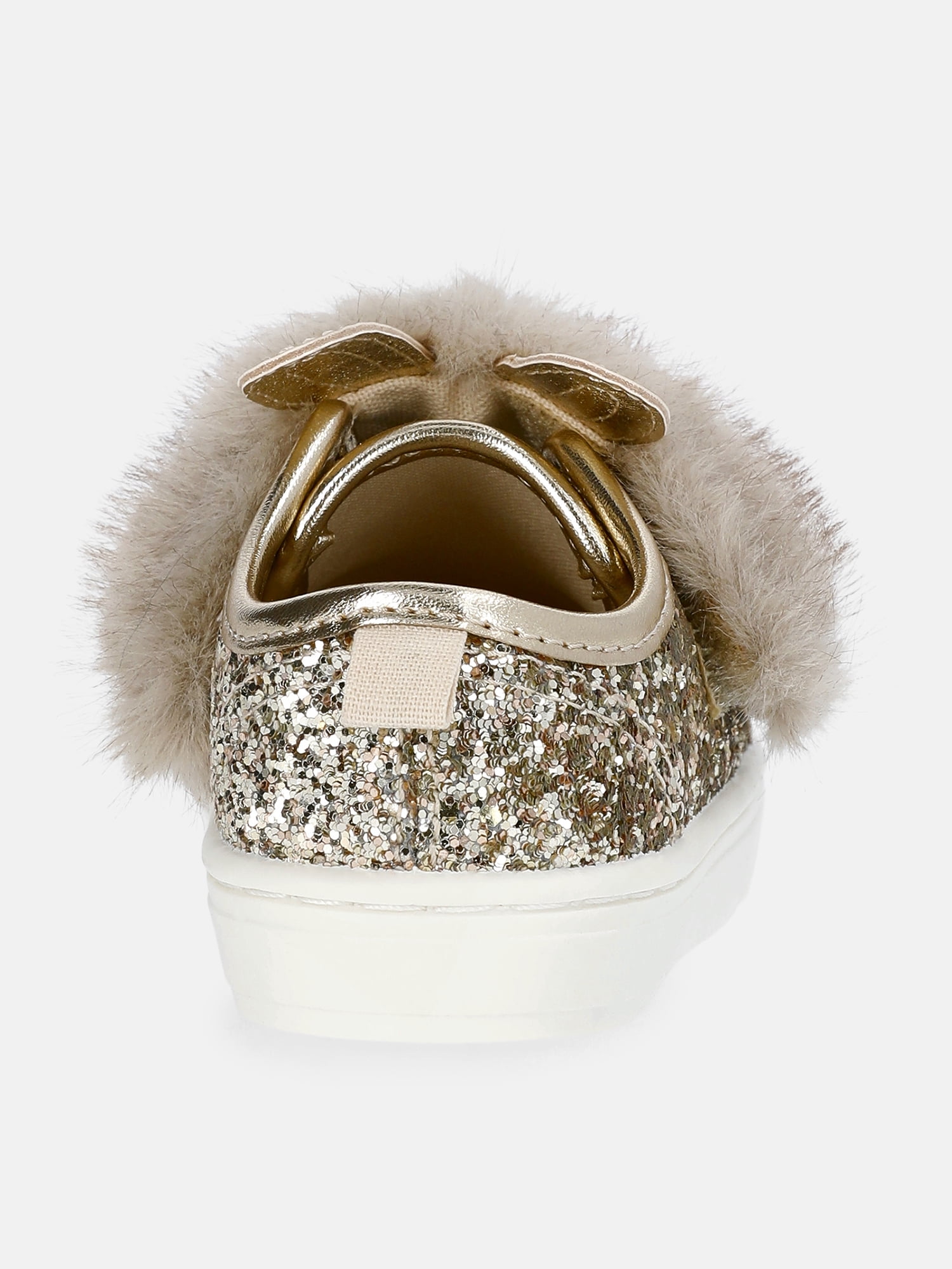 Wonder Nation Baby and Toddler Girls Two Strap Bump Toe Sneakers