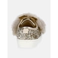 thumbnail image 3 of Wonder Nation Baby and Toddler Girls Two Strap Bump Toe Sneakers, 3 of 6