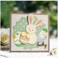 thumbnail image 4 of Troqueles metálicos Yeyert con conejo y huevo de Pascua 8 x 9 cm para scrapbooking, 4 of 7