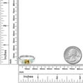 thumbnail image 6 of Gem Stone King 925 Sterling Silver Yellow Citrine and Simulated White Opal Engagement Ring for Women | 1.80 Cttw | Round 6MM | Gemstone November Birthstone | Size 8, 6 of 6