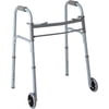 Medline Lightweight Junior/Lower Height Folding Walker, 400 lb Weight Capacity, 5” Wheels
