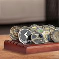 thumbnail image 5 of Coin Display Rack Coin Collecting Rack Wooden Coin Collecting Rack for Desk, 5 of 5
