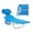 Blue, variant on SHOUFTW Foldable Beach Lounge Chair – Portable Leisure Recliner for Outdoor Relaxation, Red