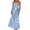 3-Blue White, variant on Women's Striped Spaghetti Strap Maxi Dress Smocked Cutout Back Flowy A-Line Vacation Dresses XL