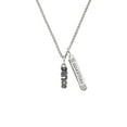 thumbnail image 2 of Delight Jewelry Silvertone Beaded ''Dance'' Silvertone Guardian Angel Bar Charm Necklace, 23", 2 of 4