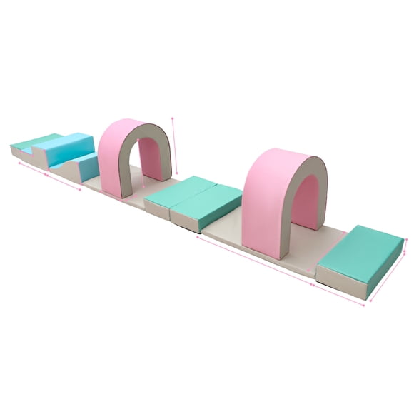 Set de bloques de espuma para escalar y gatear – Juguete educativo y seguro – Gimnasio infantil interior para bebés de 1-3 años