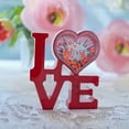 thumbnail image 2 of Red Love Sign in Heart Illuminated Plastic Picture Water Frame with LED Lights Romantic Valentine's Day Figurine, 2 of 2