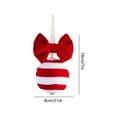 thumbnail image 3 of PEIBang Red and White Christmas Ornaments,Velvet Christmas Ornaments with Red Bow,Xmas Hanging Ball for Tree,Home,Party Decoration, 3 of 6