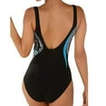 thumbnail image 2 of Women's Backless Print Siamese Swimsuit Bikini Set Beachwear S-XXL, 2 of 7