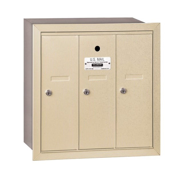 Mailbox Salsbury Industries 3503SRU con montaje empotrado de 3 puertas