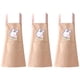 thumbnail image 1 of Delantal de 3 piezas, delantal reutilizable, nuevo delantal de poliéster-algodón, impermeable y a prueba de aceite, para cocina doméstica, sin mangas, cintura, 1 of 5