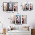 thumbnail image 4 of Designart "Pink Cherry Blossom love expression V" Floral & Botanical Framed Wall Art Set Of 3 - Pink Cherry Blossom Frame Gallery Wall Set For Home Decor, 4 of 7