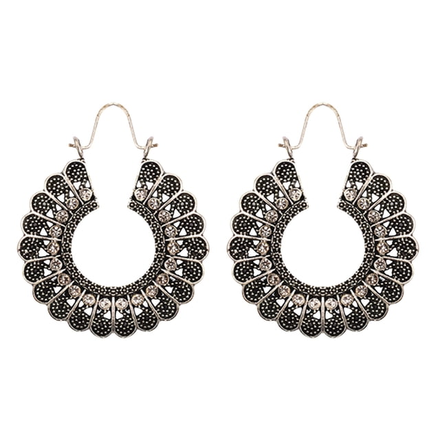 Fiudx Pendientes Ahuecados Bohe-Mia, Pendientes con Borlas y Lentejuelas, Hermosos Pendientes de Joyería para Fiesta de Graduación.
