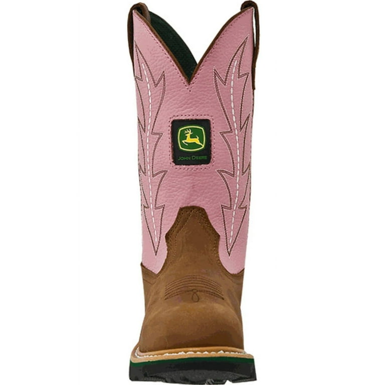 Womens pink shop john deere boots