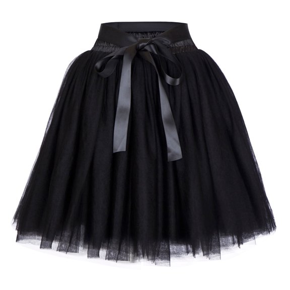 Long Pleated Skirts For Women Plus Size Gauze Short Skirt Adult Tutu Dancing Skirt