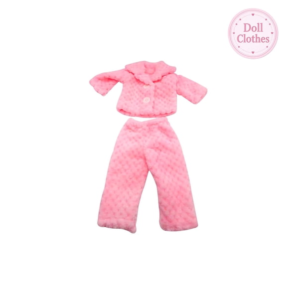 12 Inch Lifelike Reborn Baby Doll Clothes Outfit Accessories, Cute Pajama Sleepwear Clothing Set, Fuzzy Soft Fabric, Pretend Play Doll Dress Up, for Bedtime & Gift