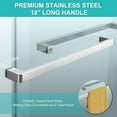 thumbnail image 6 of 60'' W x 74'' H Framed Shower Door with Bypass and Single Sliding Options, 5/16" (8mm) Clear Tempered Glass, hardware in Chrome, 6 of 6