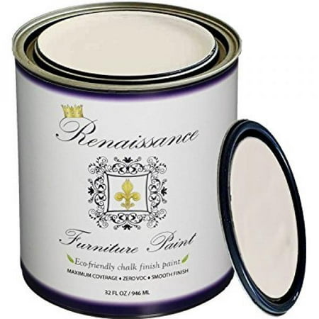 Renaissance Chalk Finish Paint - Chalk Furniture & Cabinet Paint - Non Toxic, Eco-Friendly, Superior Coverage - Ivory Tower (Best Chalk Paint For Cabinets)